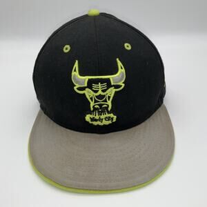 New Era 9FIFTY Snapback Hat Black Neon Bull Graphic Adjustable Streetwear Urban